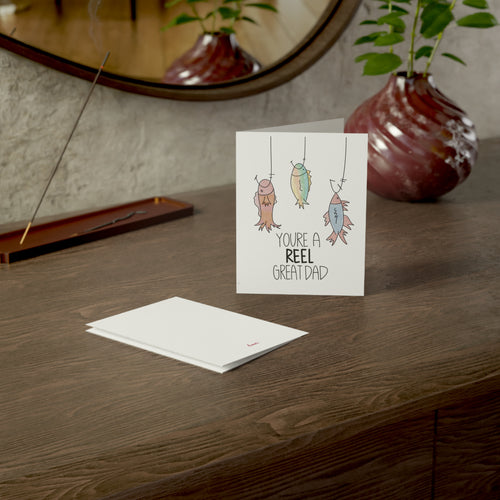 Father's Day Card — “You're a Reel Great Dad" Fishing Greeting Card